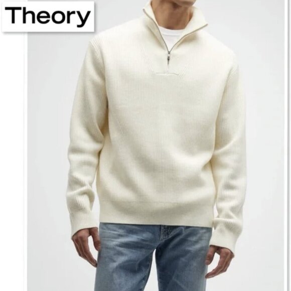 Theory Mens Lamar Qt Wool Sweater Size Large - Picture 1 of 11